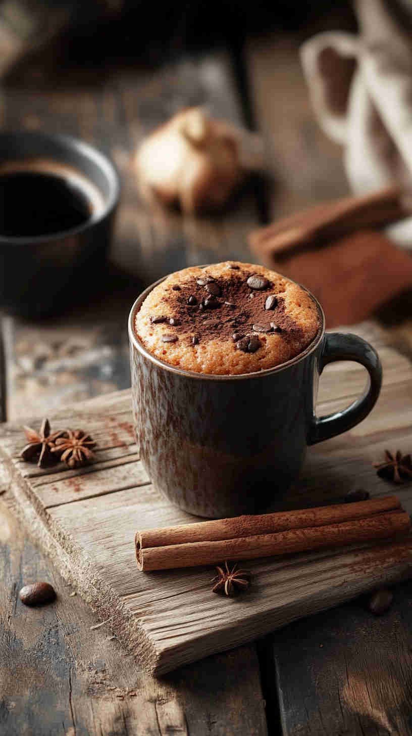 High-Protein Cinnamon Roll Mug Cake