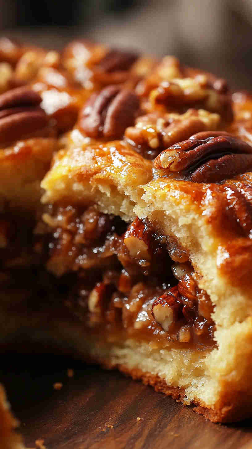 King Cake with Bourbon Pecan Filling