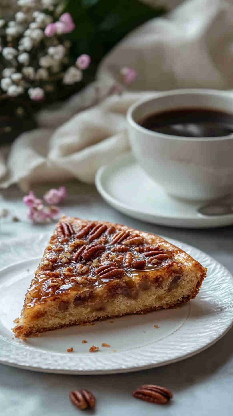 King Cake with Caramelized Sugar and Pecans