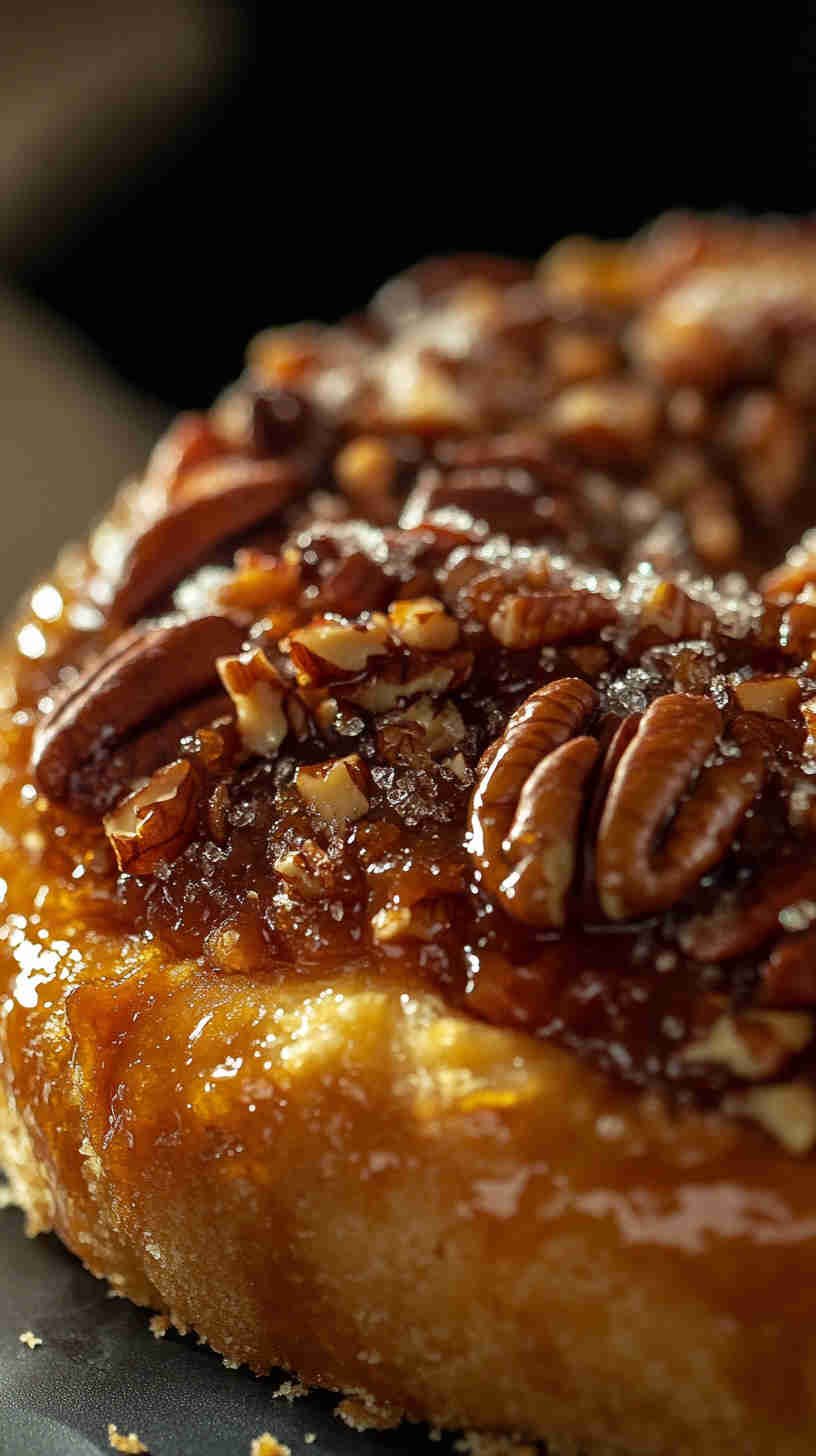 King Cake with Caramelized Sugar and Pecans
