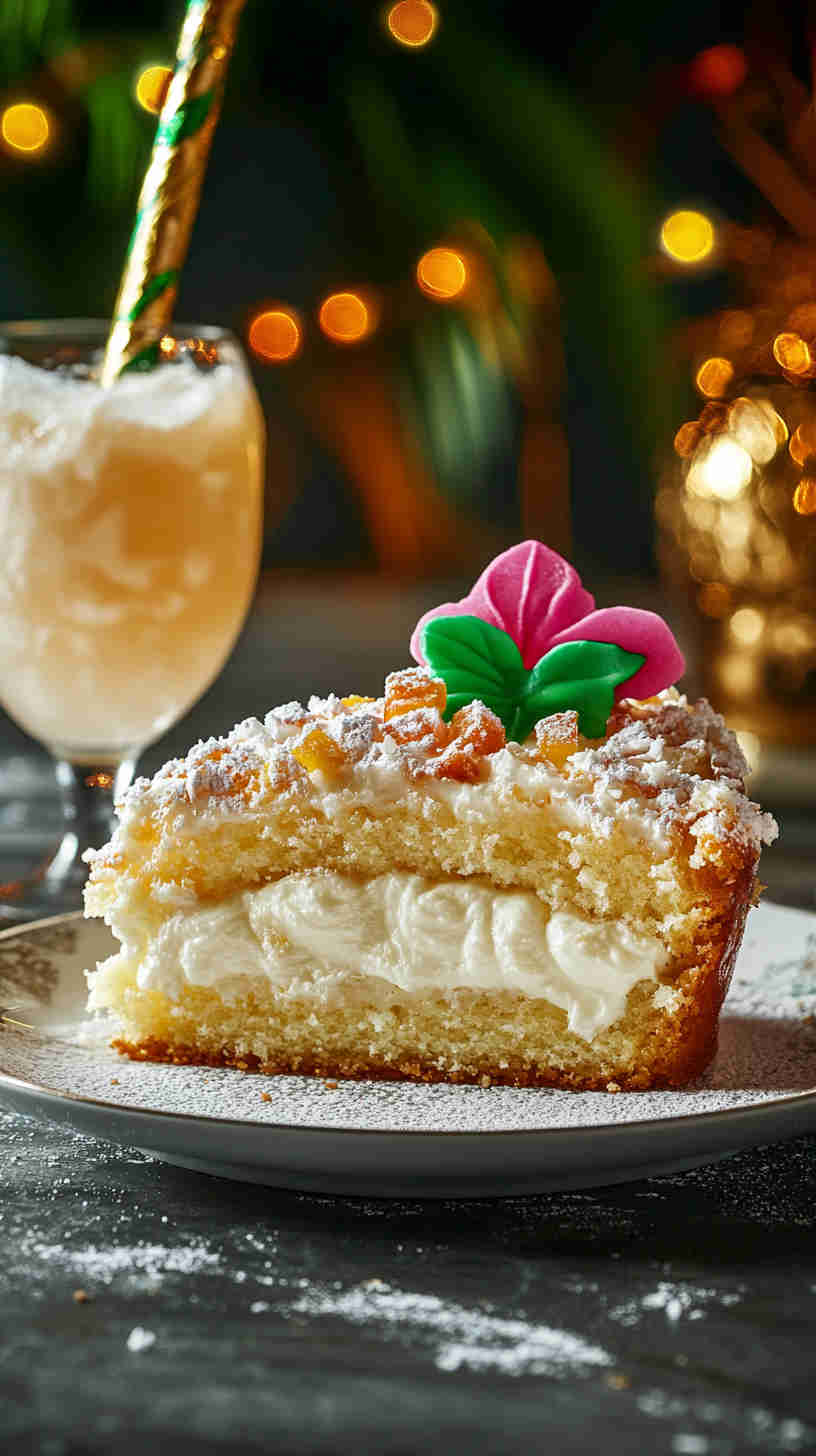King Cake with Creamy Coconut Filling