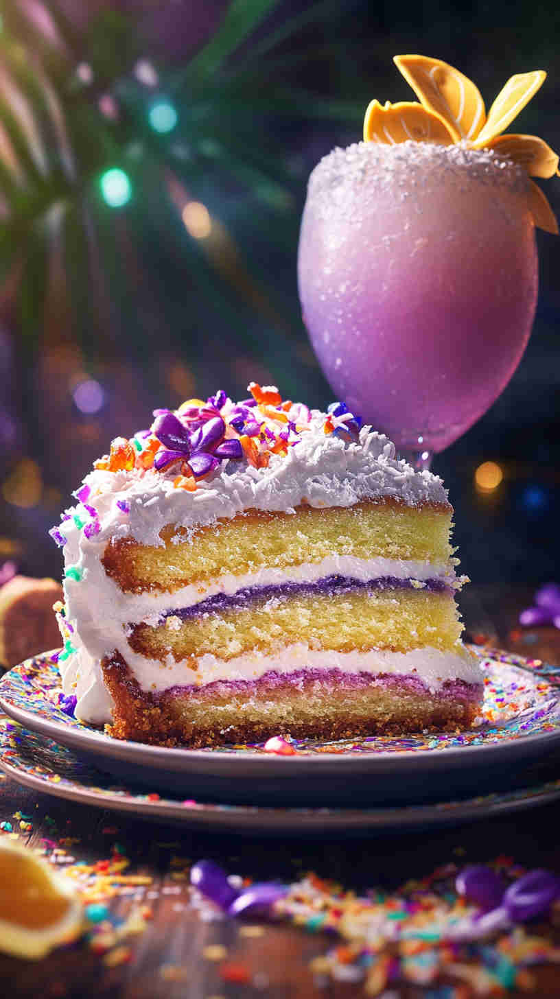King Cake with Creamy Coconut Filling