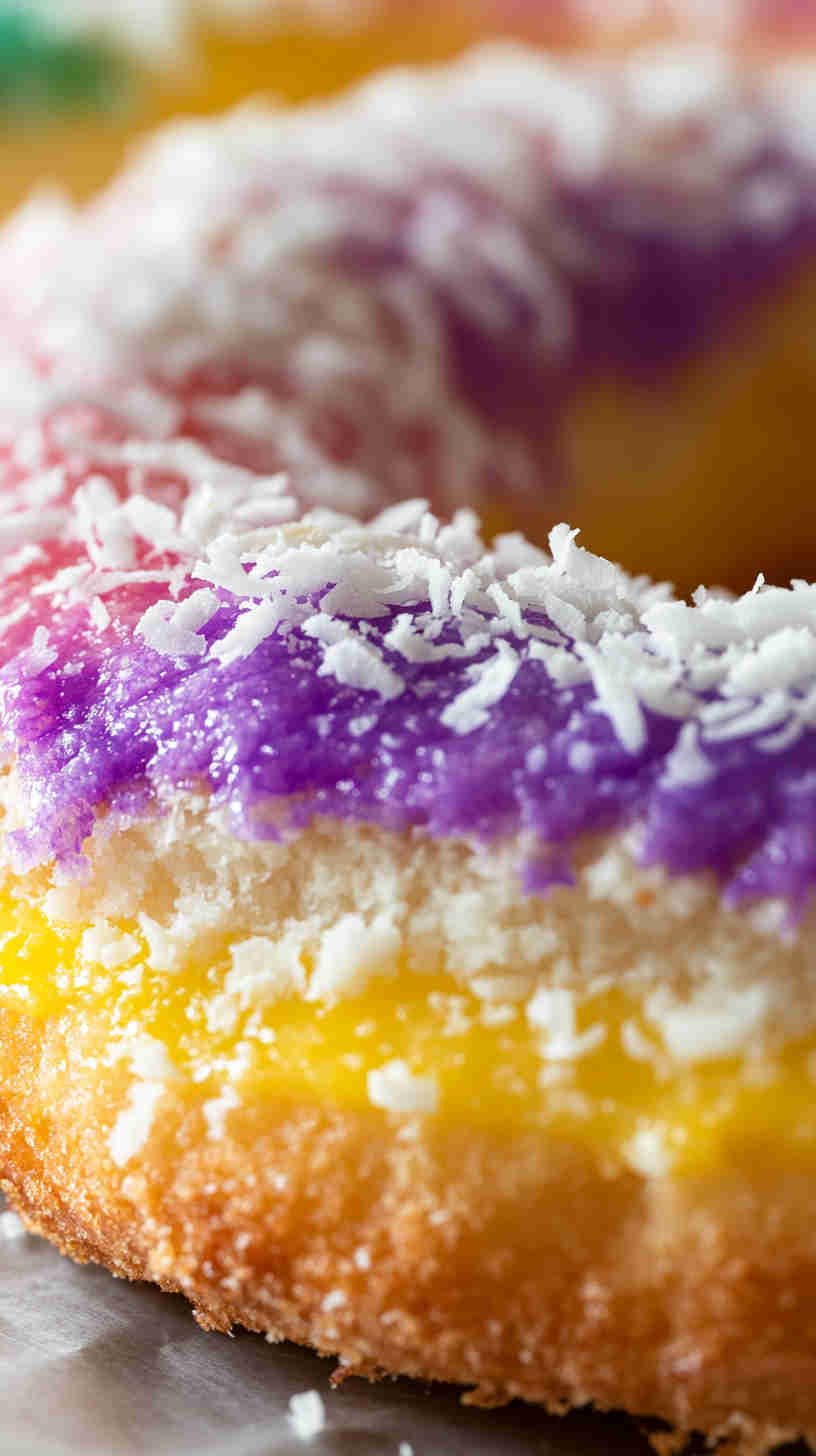 King Cake with Creamy Coconut Filling