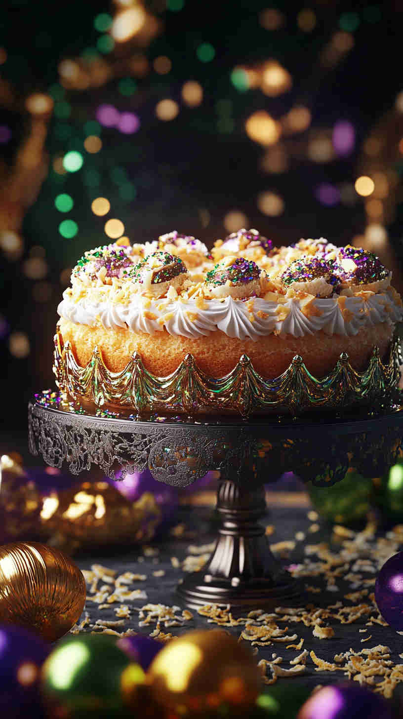 King Cake with Creamy Coconut Filling
