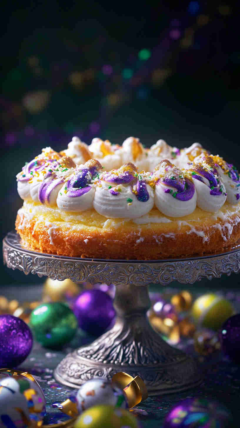 King Cake with Creamy Coconut Filling