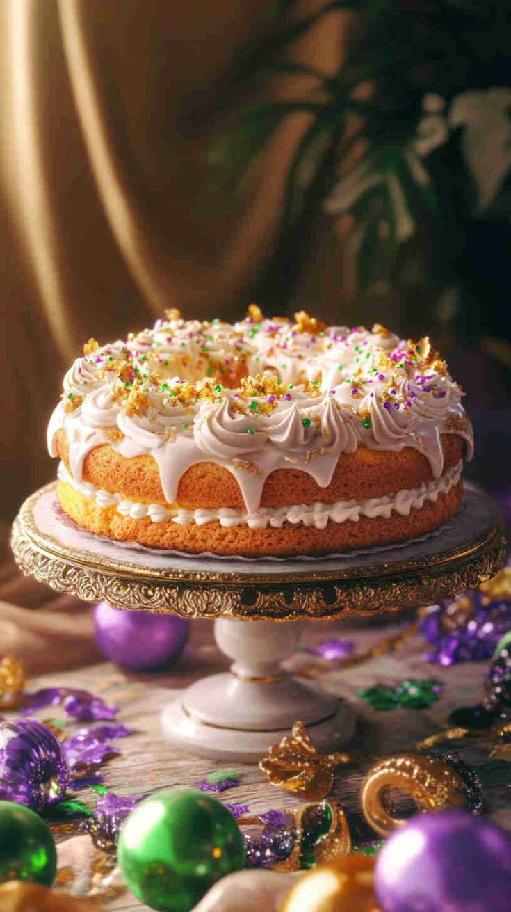 King Cake with Creamy Coconut Filling