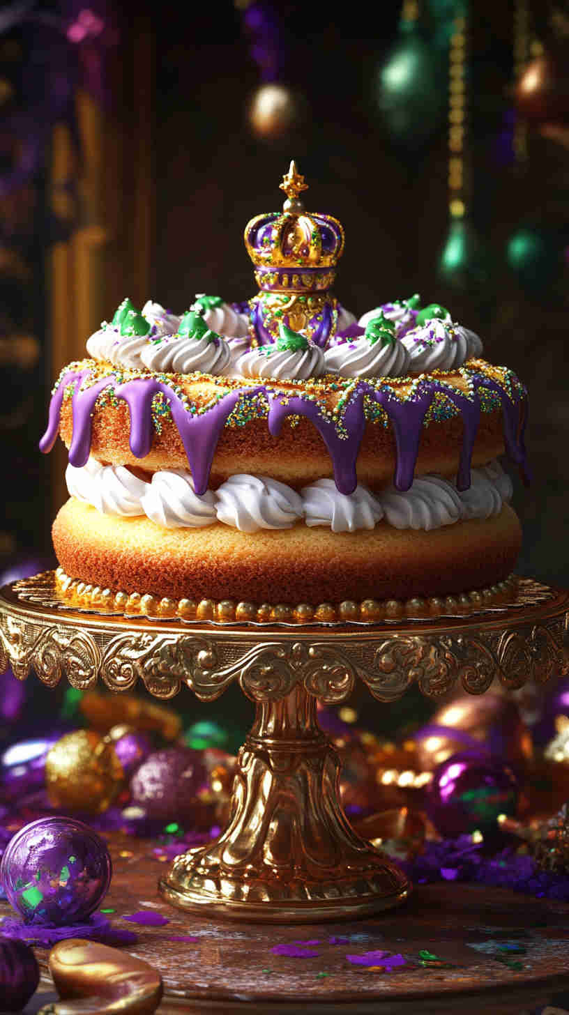 King Cake with Creamy Coconut Filling