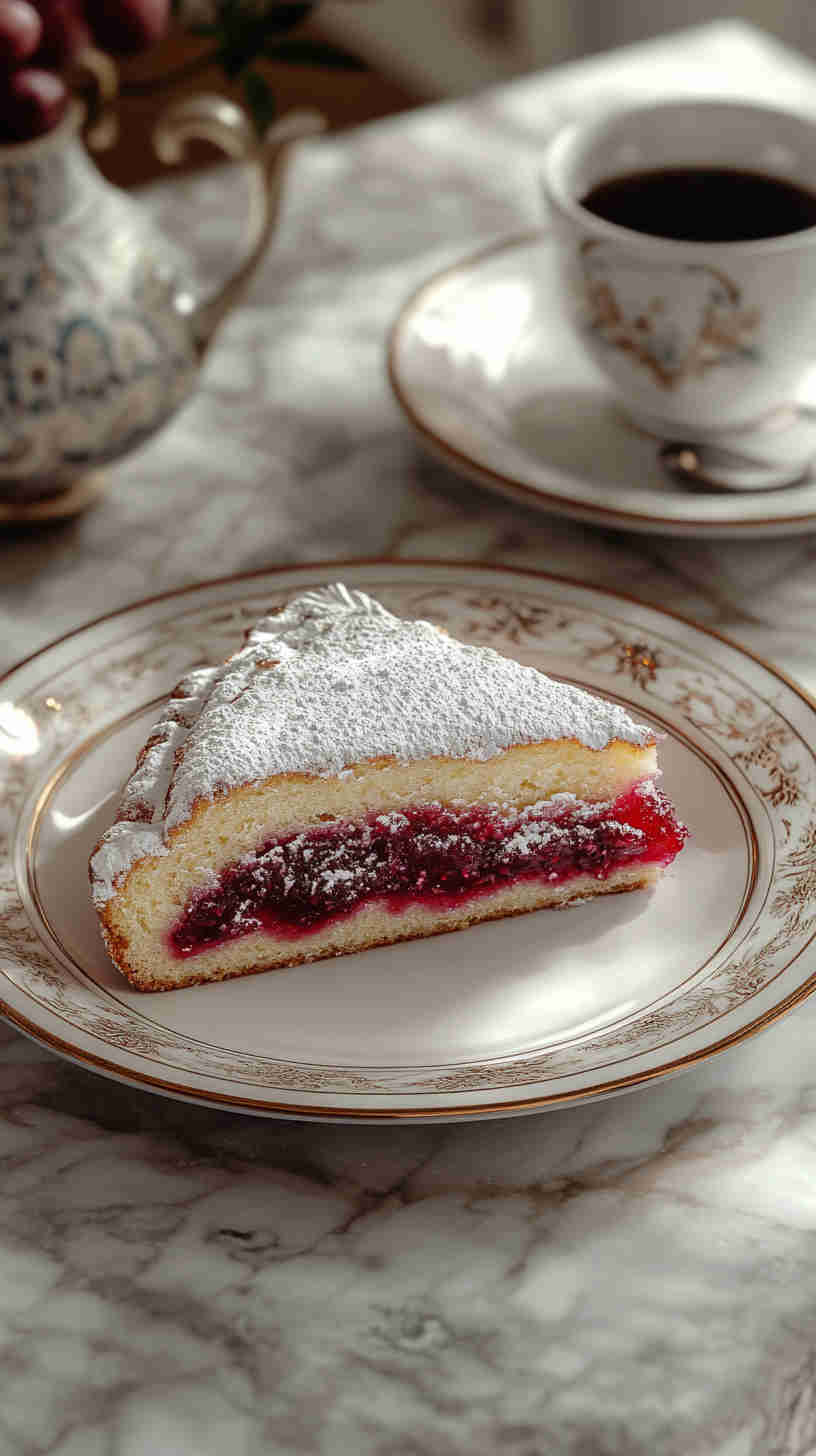 King Cake with Raspberry Jam Filling