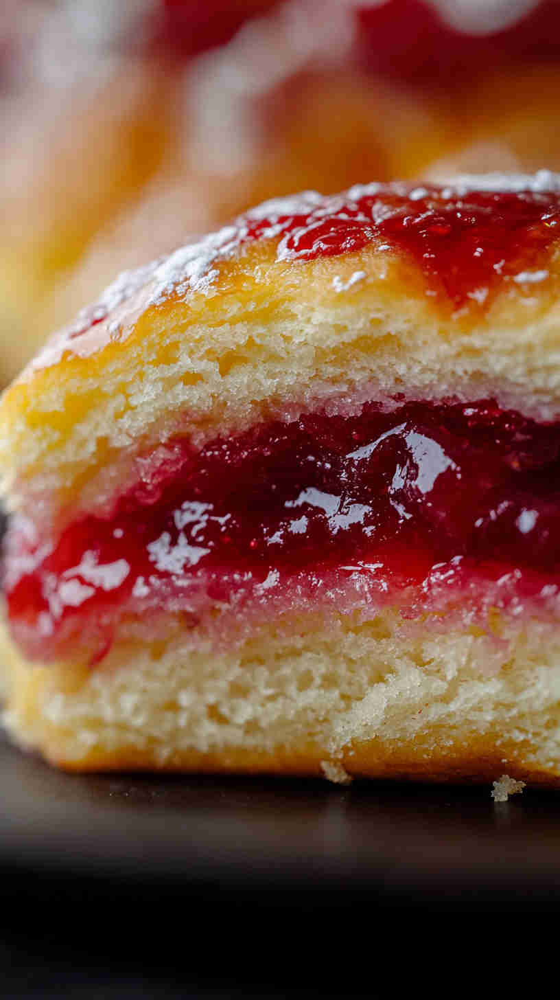 King Cake with Raspberry Jam Filling