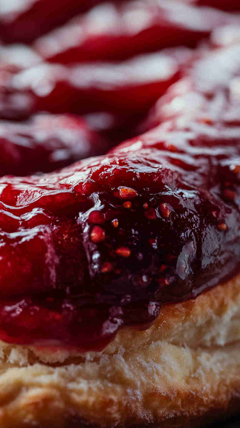 King Cake with Raspberry Jam Filling