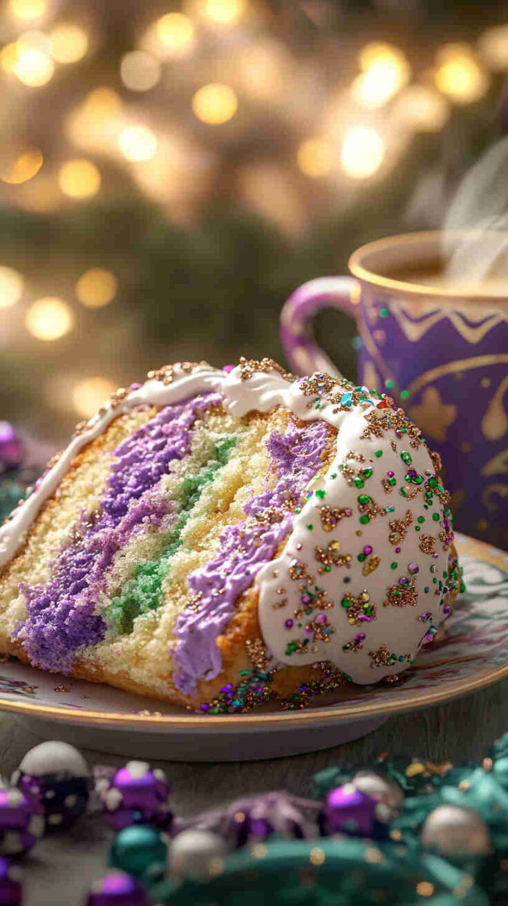 King Cake with Spiced Buttercream