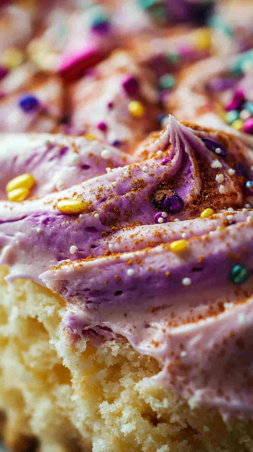 King Cake with Spiced Buttercream
