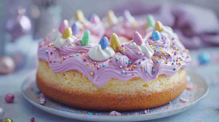 King Cake with Spiced Buttercream