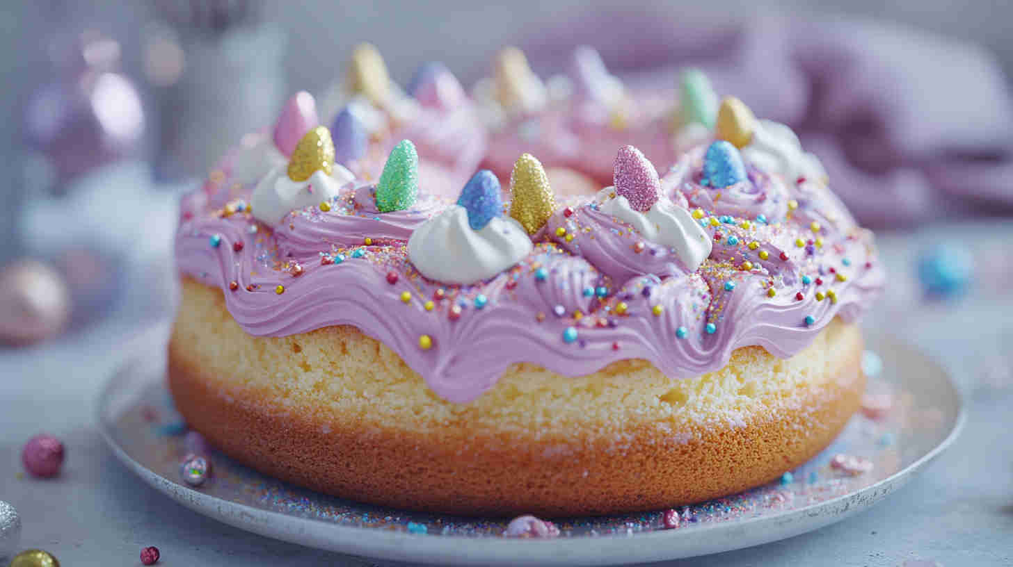 King Cake with Spiced Buttercream