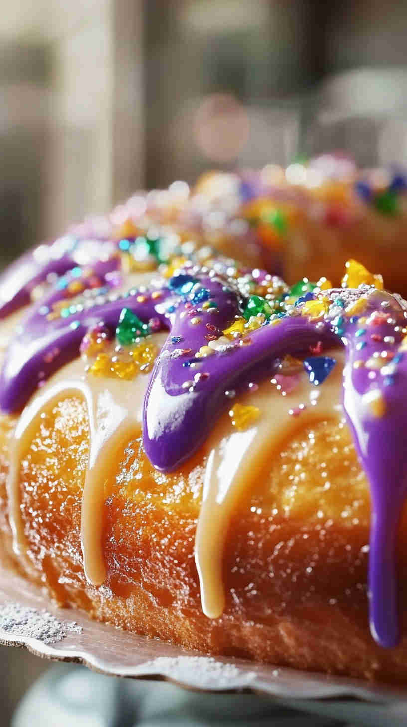 Lemon Glazed King Cake