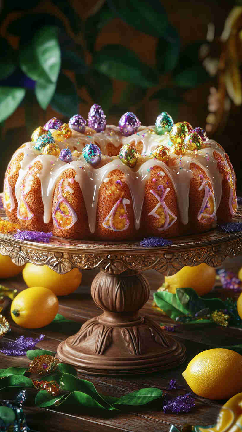 Lemon Glazed King Cake