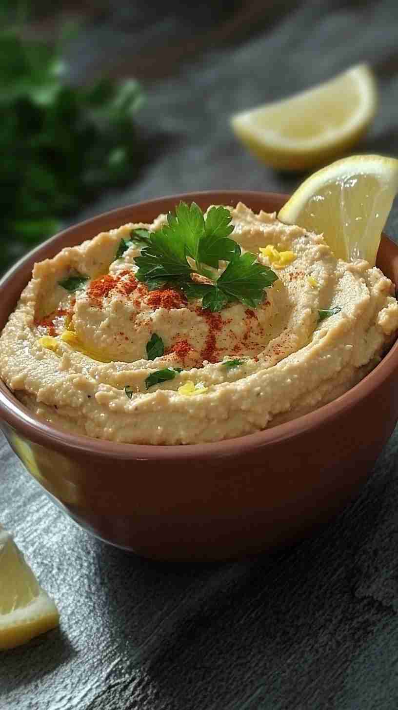 Lemon and Herb Cannellini Bean Hummus