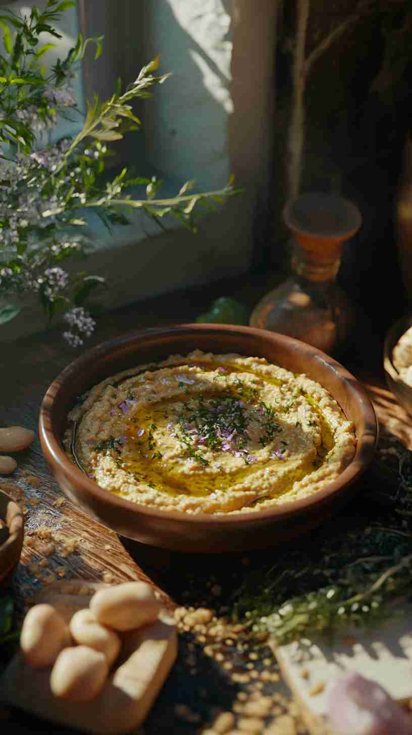 Lemon and Herb Cannellini Bean Hummus