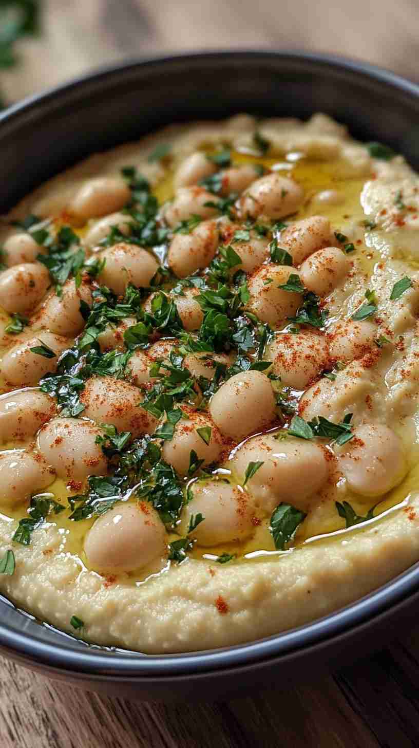 Lemon and Herb Cannellini Bean Hummus