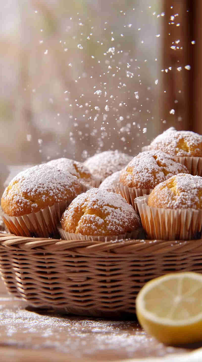 Light Lemon Blueberry Muffins