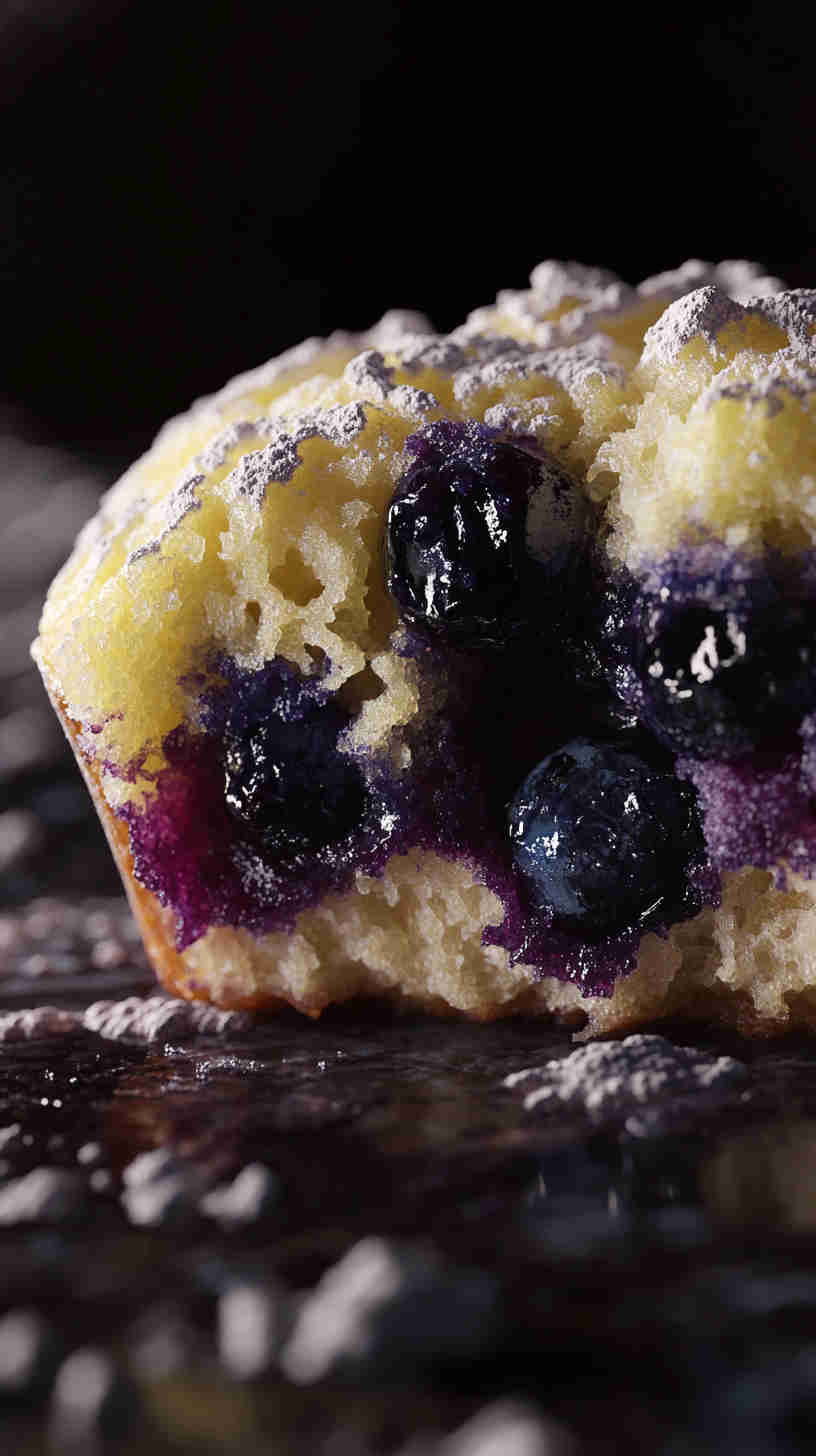 Light Lemon Blueberry Muffins
