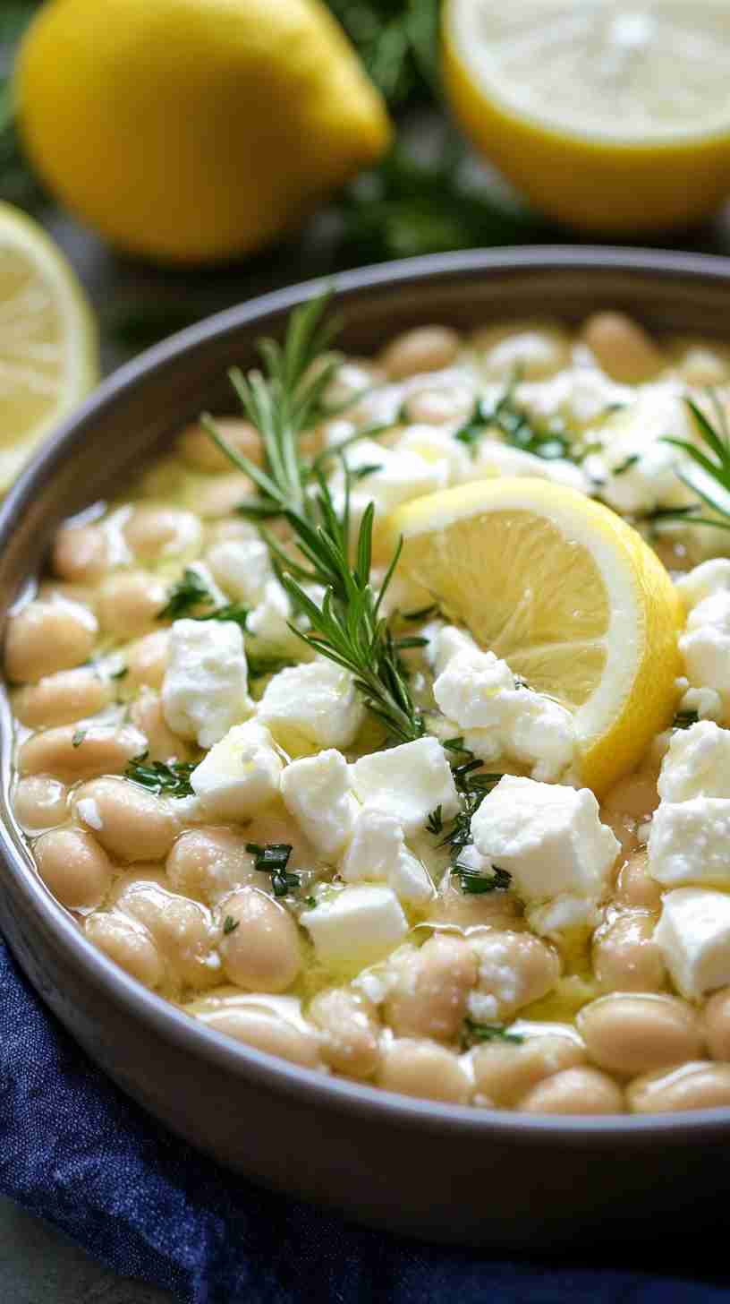 Mediterranean Cannellini Bean and Feta Dip