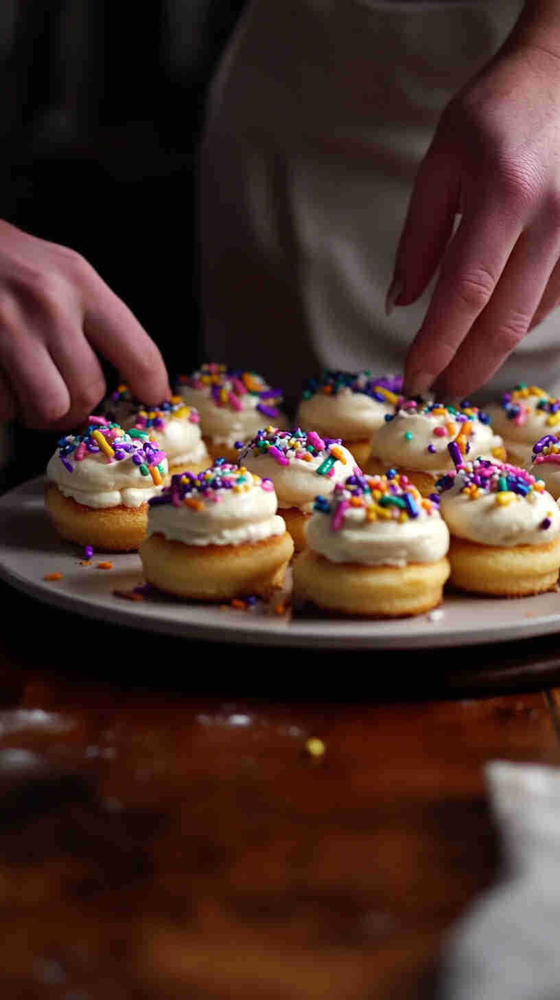 Mini King Cakes for Mardi Gras Parties