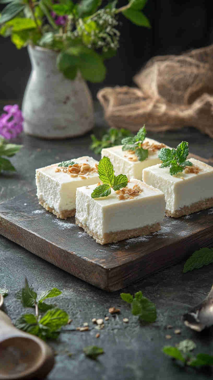 No-Bake Protein Cheesecake Bars