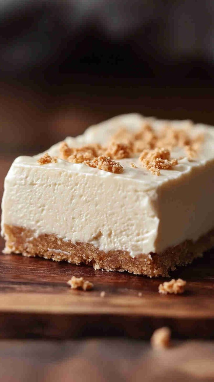 No-Bake Protein Cheesecake Bars