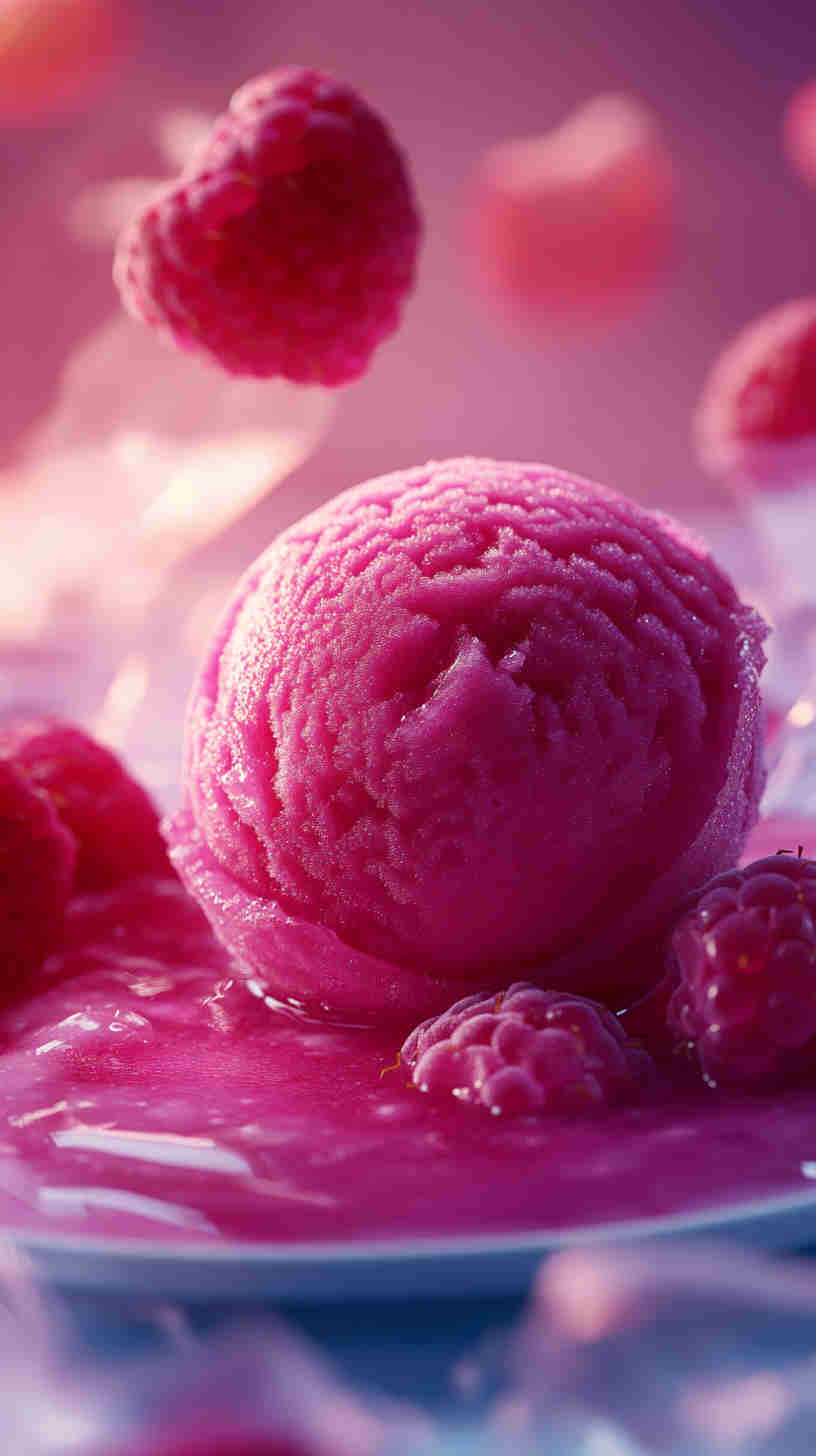 No-Sugar Raspberry Sorbet