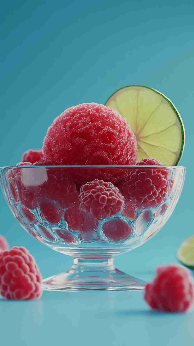 No-Sugar Raspberry Sorbet