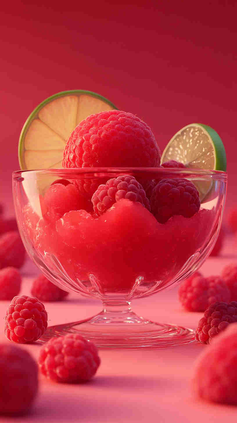 No-Sugar Raspberry Sorbet