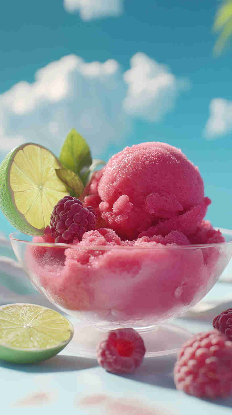 No-Sugar Raspberry Sorbet