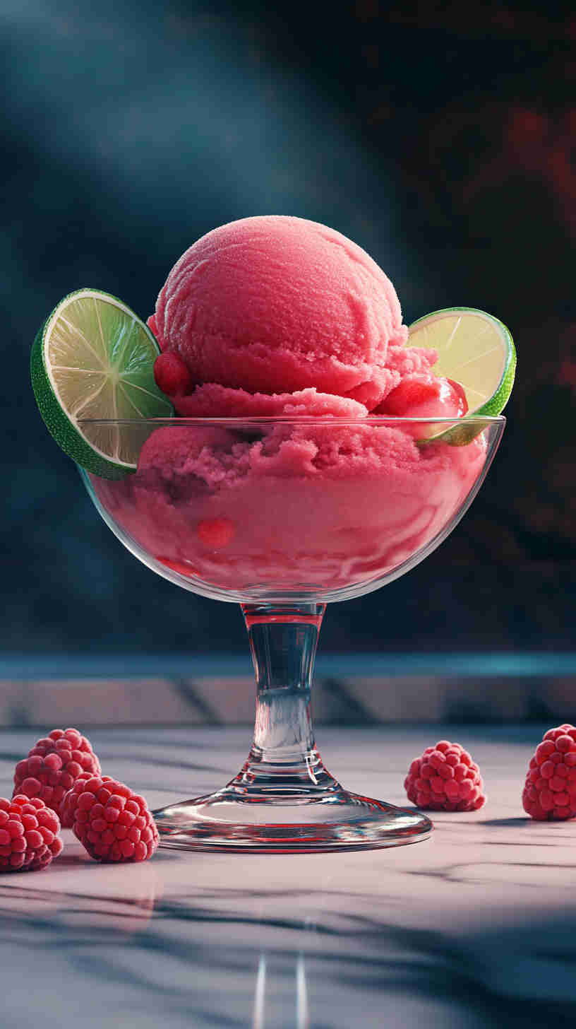 No-Sugar Raspberry Sorbet