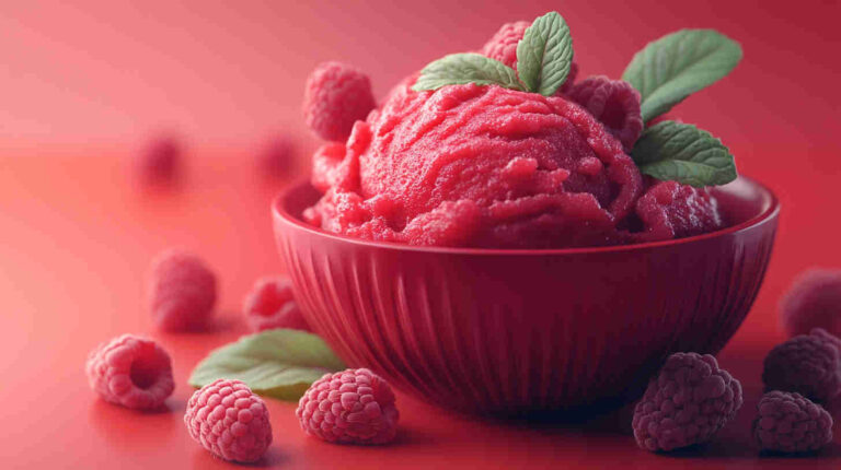 No-Sugar Raspberry Sorbet