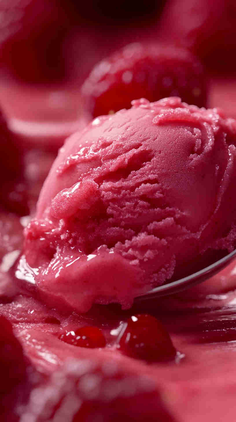 No-Sugar Raspberry Sorbet