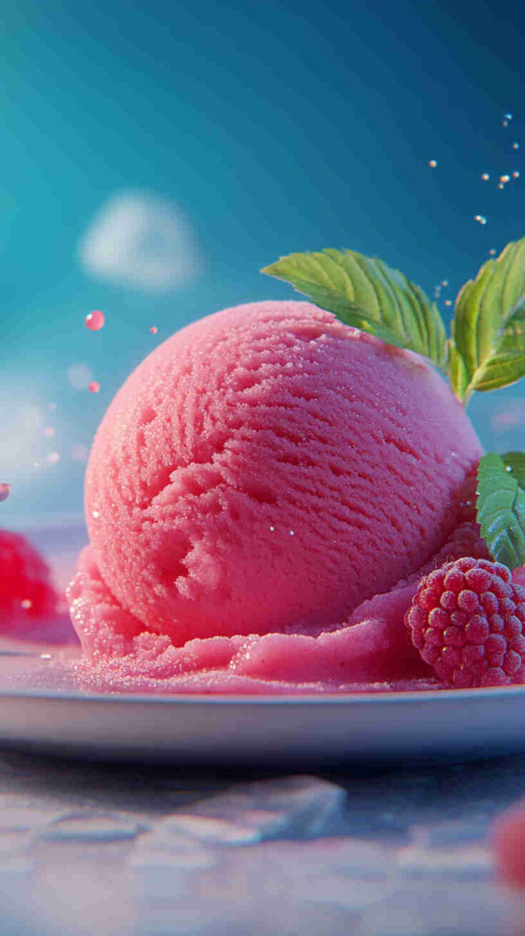 No-Sugar Raspberry Sorbet