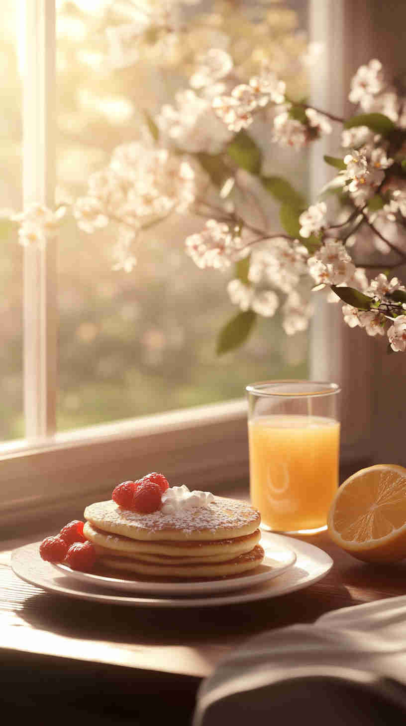 Protein-Powder Pancakes with Berries