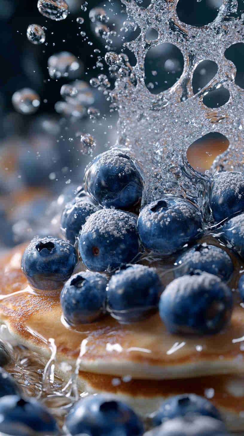 Protein-Powder Pancakes with Berries