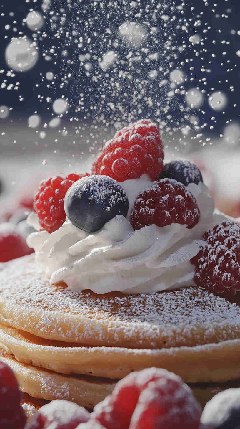 Protein-Powder Pancakes with Berries