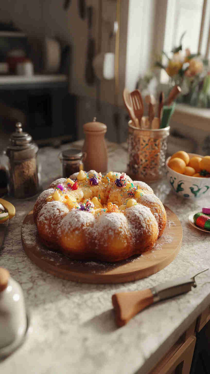 Quick and Simple King Cake Recipe