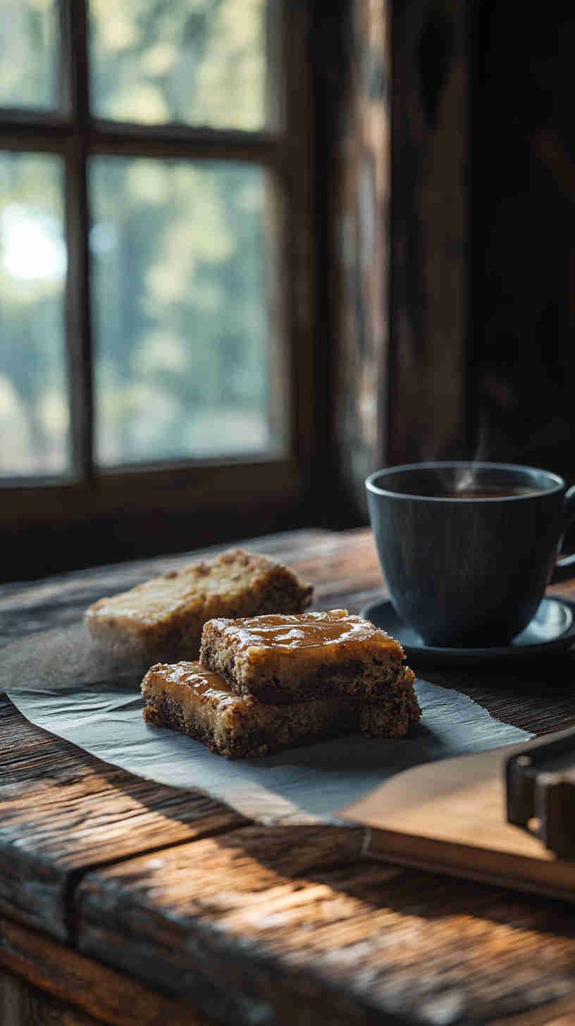 Salted Caramel Protein Blondies