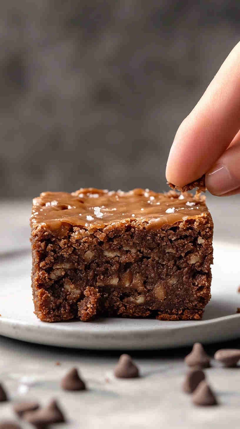 Salted Caramel Protein Blondies