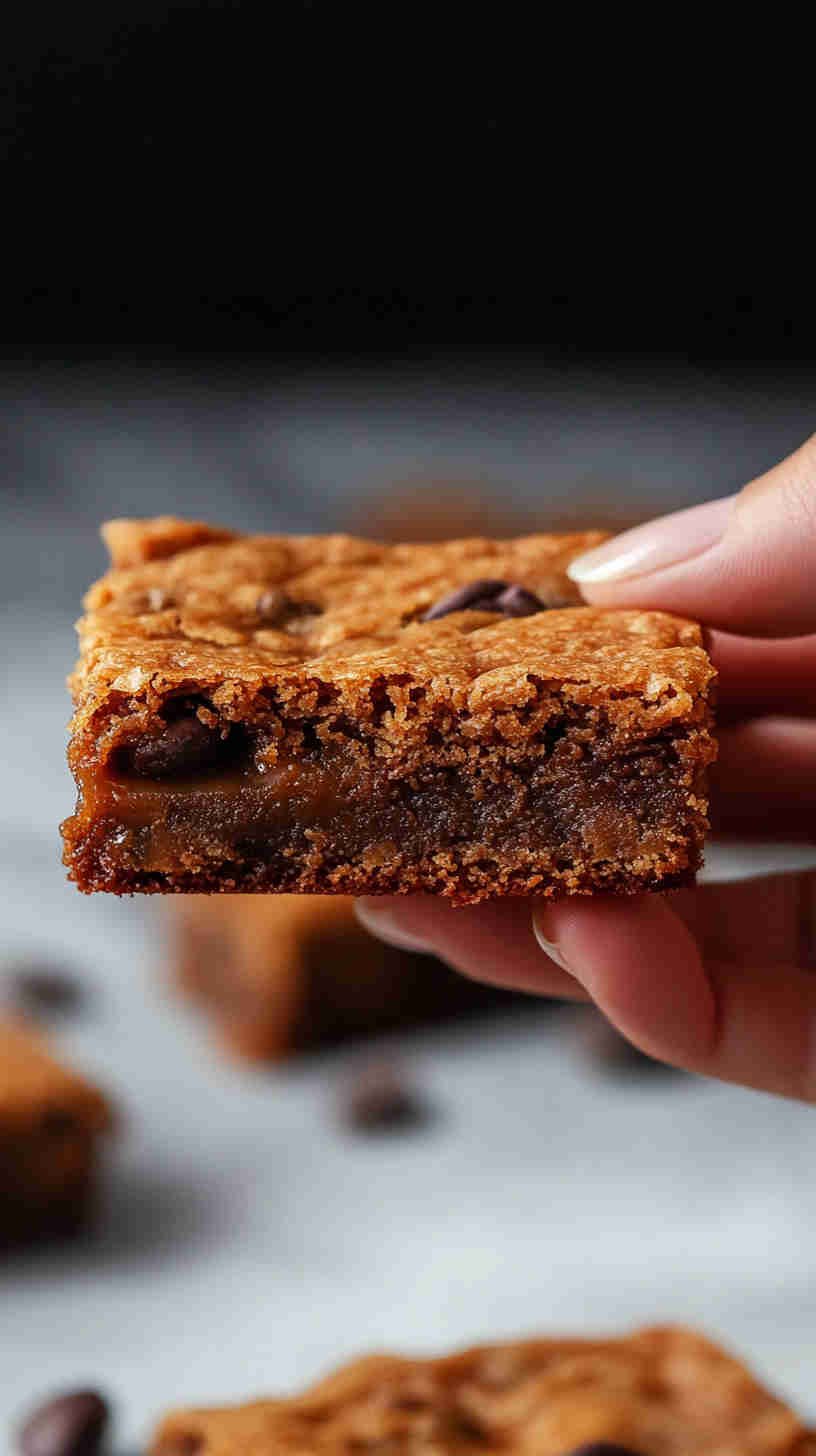 Salted Caramel Protein Blondies