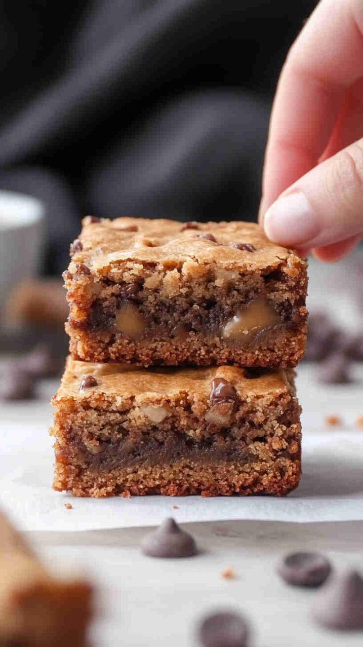 Salted Caramel Protein Blondies