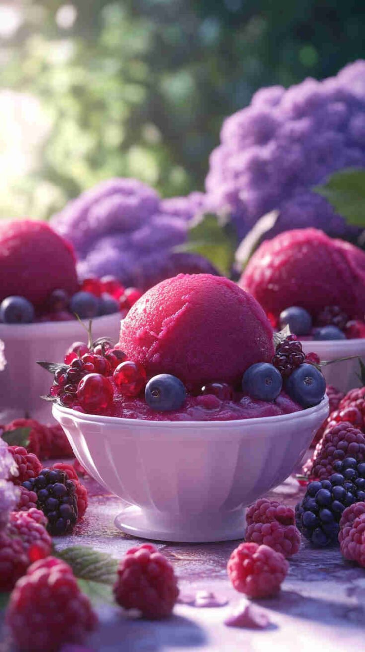 Simple Berry Sorbet