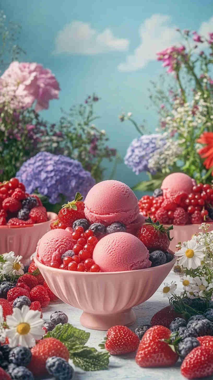 Simple Berry Sorbet