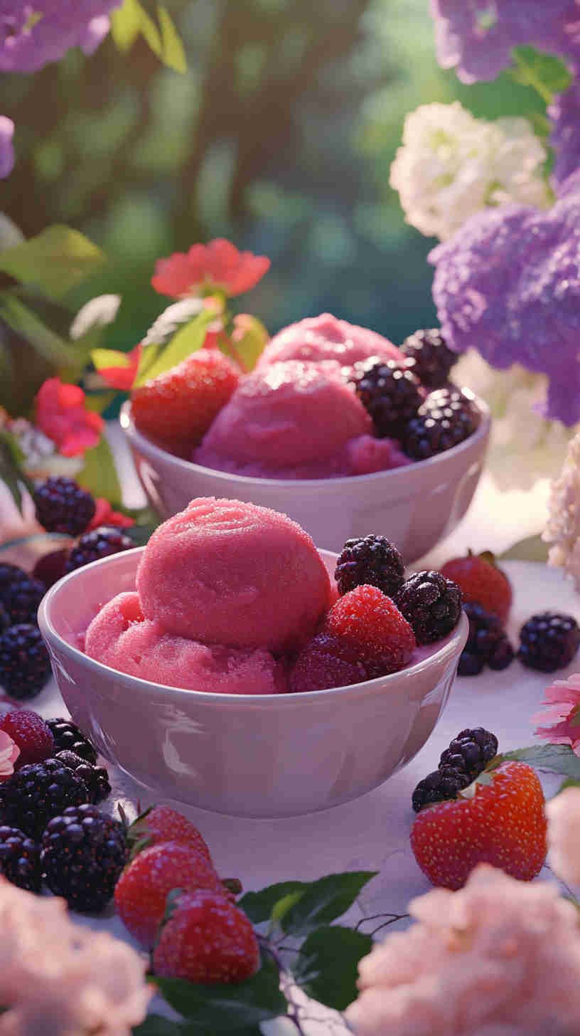 Simple Berry Sorbet