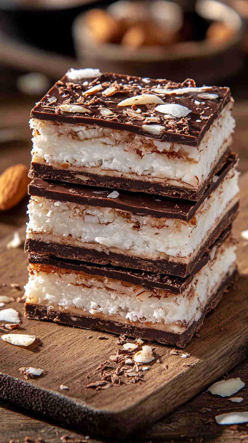 Sugar-Free Almond Joy Bars
