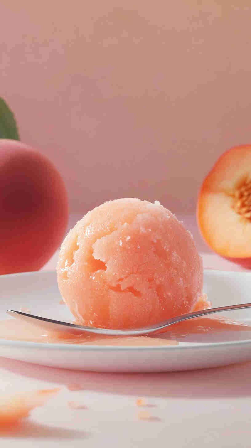 Sugar-Free Peach Sorbet